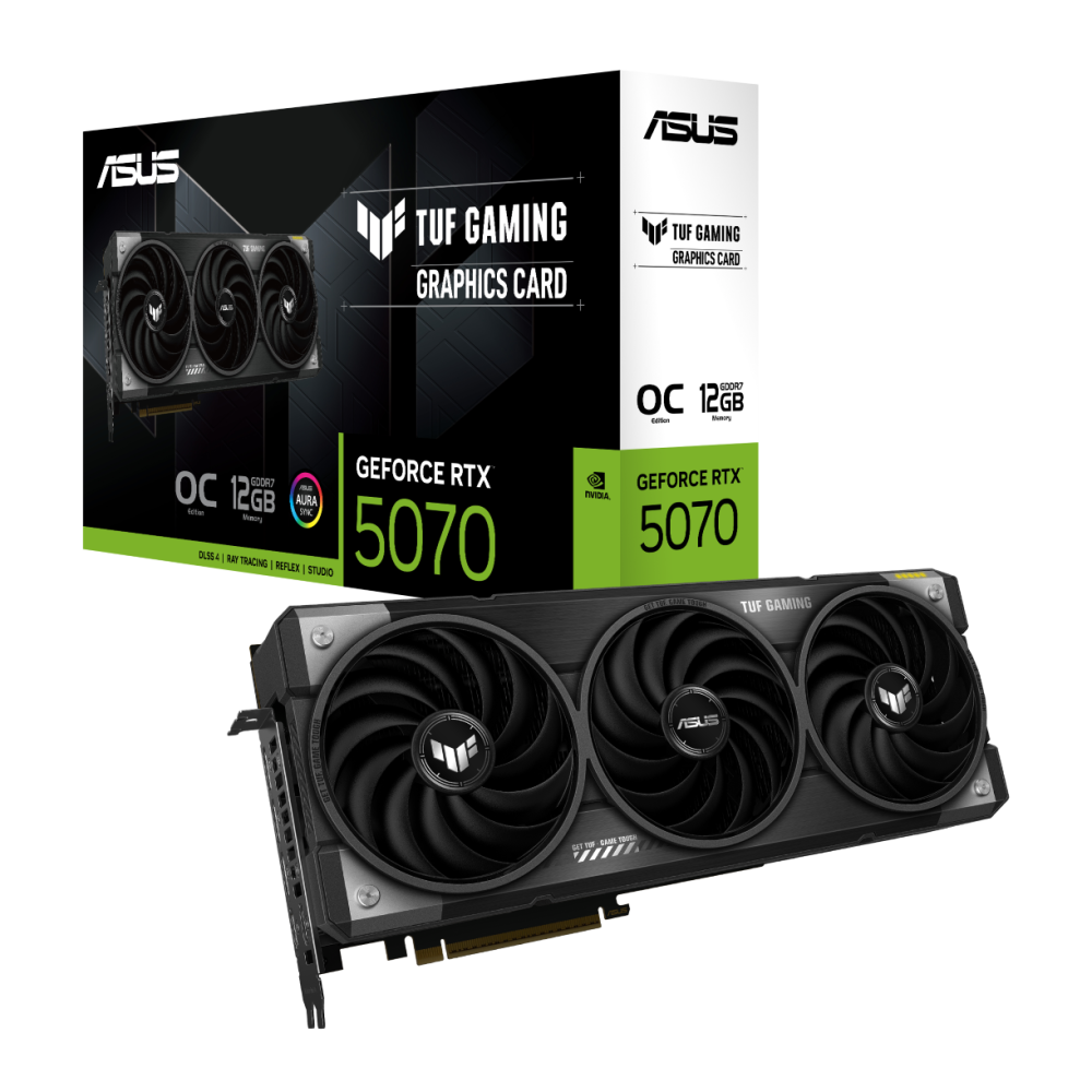 Asus  RTX 5070 12GB TUF Gaming OC benchmark gpu 90YV0LZ0-M0NA00