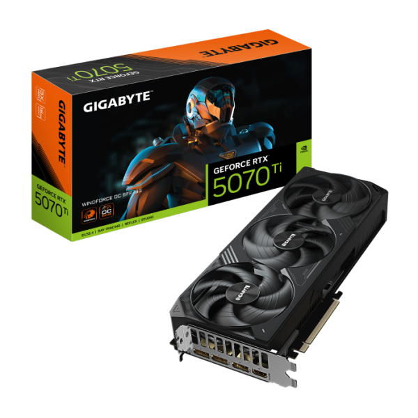 Gigabyte RTX 5070 Ti WINDFORCE OC SFF 16G GV-N507TWF3OC-16GD DLSS4 RAY TRACING