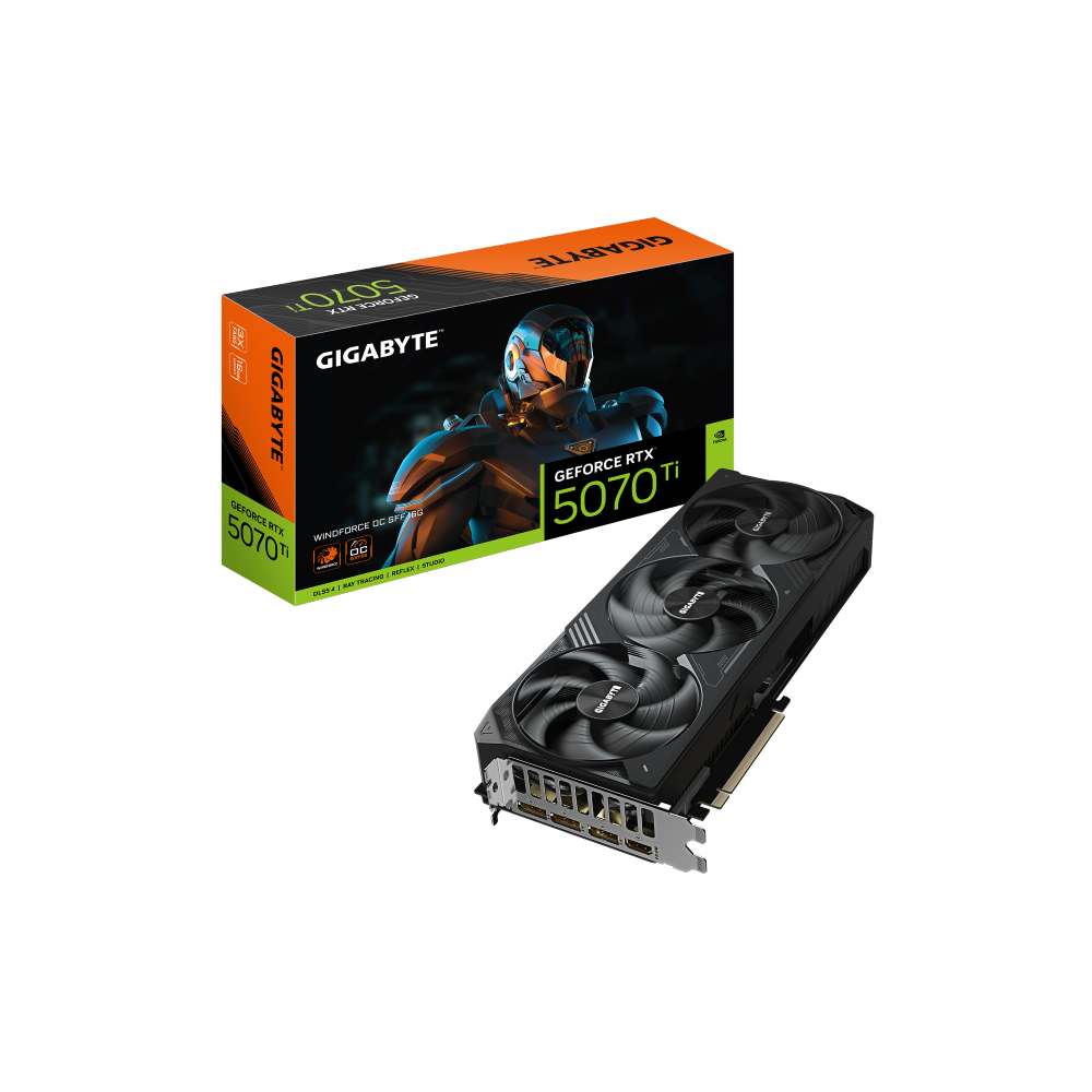 Gigabyte RTX 5070 Ti WINDFORCE OC SFF 16G GV-N507TWF3OC-16GD DLSS4 RAY TRACING Gigabyte RTX 5070 Ti WINDFORCE OC SFF 16G GV-N507TWF3OC-16GD DLSS4 RAY TRACING