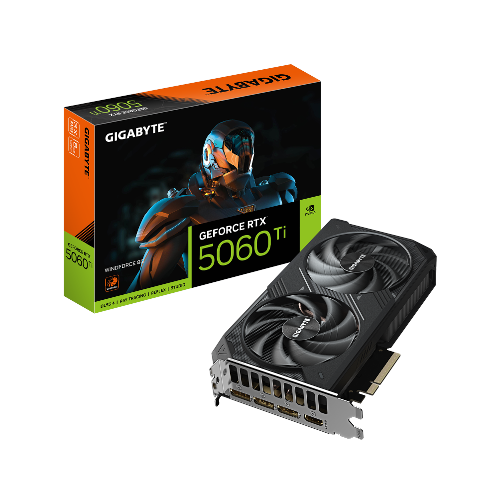 Gigabyte Gpu RTX 5060 Ti WINDFORCE 8G GV-N506TWF2-8GD Gigabyte Gpu RTX 5060 Ti WINDFORCE 8G GV-N506TWF2-8GD
