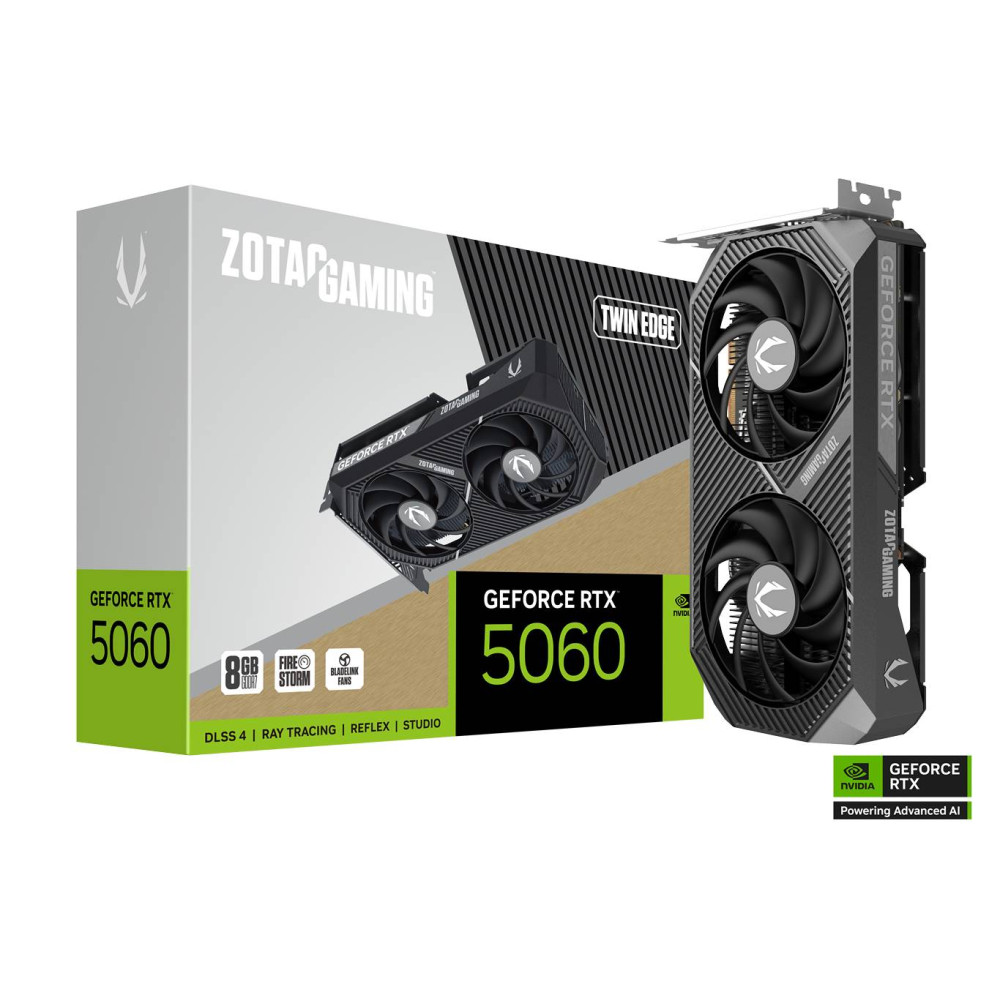 ZOTAC GeForce RTX 5060 8GB Twin Edge ZT-B50600E-10M 8886307701534 ZOTAC GeForce RTX 5060 8GB Twin Edge ZT-B50600E-10M 8886307701534