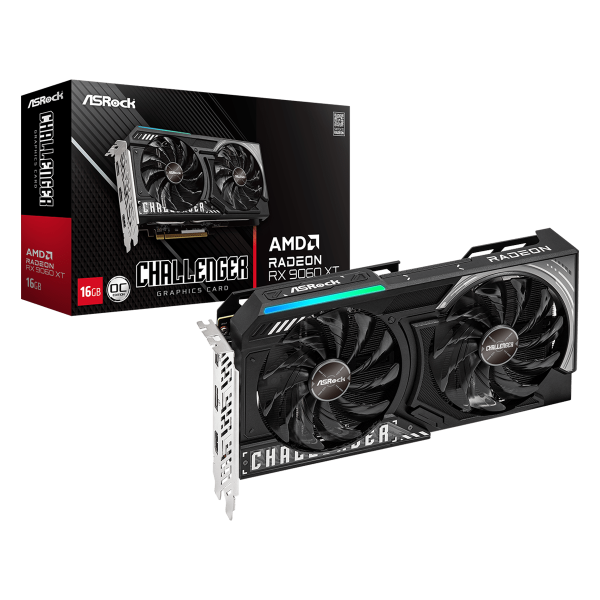ASRock RX 9060 XT 16GB OC RADEON Challenger GDDR6 90-GA5QZZ-00UANF