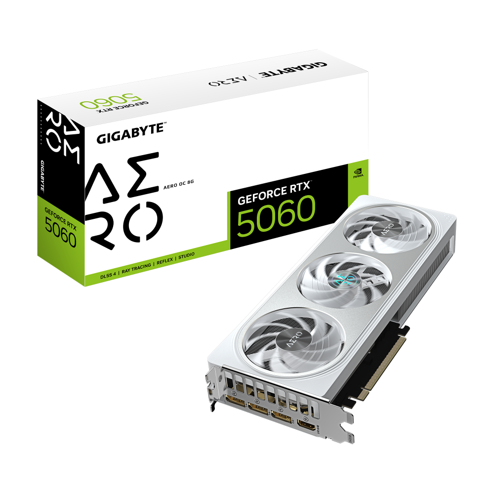 RTX 5060 8G AERO OC Gigabyte GV-N5060AERO OC-8GD RTX 5060 8G AERO OC Gigabyte GV-N5060AERO OC-8GD