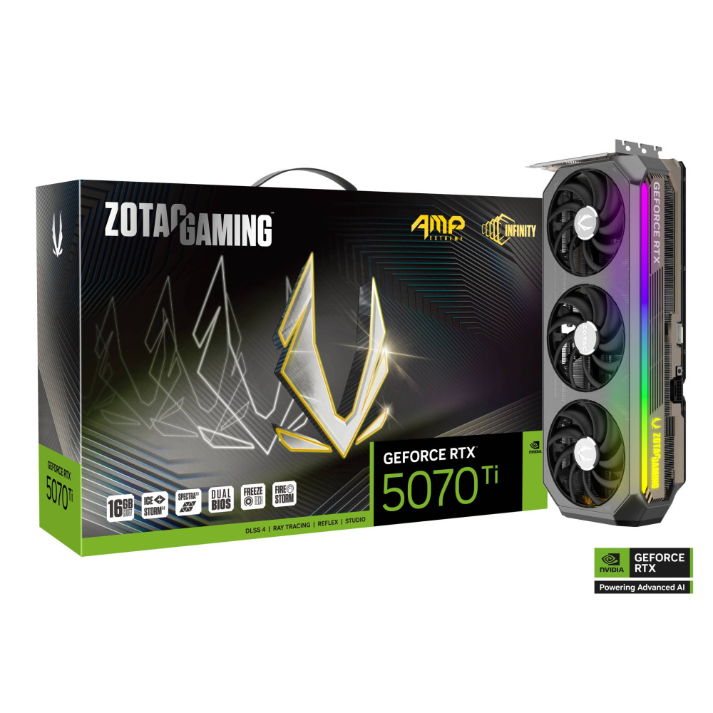 RTX 5070TI 16GB VGA ZOTAC AMP Extreme Infinity ZT-B50710B-10P 8886307700391 RTX 5070TI 16GB VGA ZOTAC AMP Extreme Infinity ZT-B50710B-10P 8886307700391