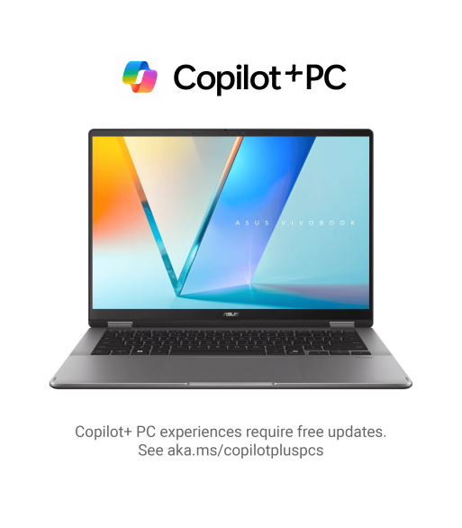 Notebook ASUS Vivobook 14 Flip OLED TP3407SA Intel Ultra 5 RAM 16GB SSD 512GB Touch